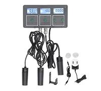 Harewtwy Strumento per Tester di Qualità 'Acqua Ricaricabile 8 nel 1 PH EC Salt ORP TDS Temp Multi Parameter Test per Acquario EU Plug