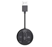 Harewtwy Trasmettitore Audio Bluetooth 5.4 USB 50M Adattatore Stereo Wireless Barriere per Musica, Dongle USB per Collegare 2 Cuffie