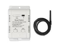 Harewtwy Tuya Wifi 16A Smart Temperature Switch Power Monitor con Sensore di Temperatura Sonda Monitoraggio In Tempo Reale Controllo Remoto