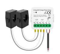 Harewtwy TUYA WiFi Intelligente Energy Meter Tuya WiFi Smart Meter Corrente Sensore Transformer Sensore Statistico per il Monitor Solare KWH Solare 2ct