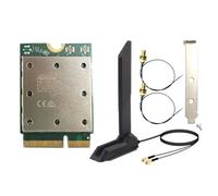 Harewtwy WiFi7 QC865 Wireless 2.4Gbps Bluetooth 5.4 Scheda WiFi Wireless 2.4G/5G/6Ghz Adattatore di Rete Wireless Per802.11be M.2 NGFF WLAN Scheda WiFi Solo per Win11 Bluetooth 5.4 Wireless Wi-Fi