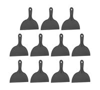 HARFINGTON 10 raschietti per stucco, larghezza 20,3 cm, in plastica flessibile, per stucco e vernice, per nastrare cartongesso, spalmare, pittura, graffio, colore nero
