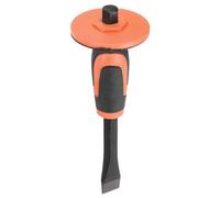 HARFINGTON 2 scalpelli per muratura a testa piatta da 24,6 cm con protezione per le mani, scalpello piatto, scalpello per pietra, cemento, mortaio, pietra, rottura, intaglio, demolizione e spaccatura