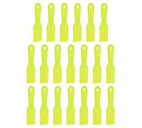 HARFINGTON 20 raschietti per stucco, larghezza 5,1 cm, in plastica flessibile, per stucco e vernice, per nastrare cartongesso, spalmare, pittura, graffio, giallo, 20 pezzi