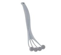 HARI® Spazzola per la schiena in silicone per doccia, spazzola morbida per il corpo, manico lungo, spazzola esfoliante per il trattamento e la prevenzione di ammaccature del rasoio e peli incarniti