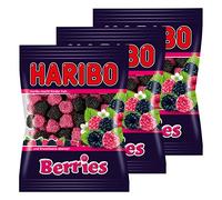 Haribo Berries, Caramelle Gommose alla Frutta, Dolciumi, 3 Sacchetti da 200g