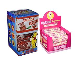 Haribo Caramelle Incartate Mini Tagada - 30 pezzi da 30g & Caramelle Incartate Chamallows Girondo (Torciglione Inc.)