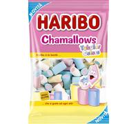 Haribo Chamallows Tubular Colors, Caramelle Marshmallow, Senza Glutine, Ideali per Feste e Dolci Momenti di Relax - 150gr (Confezione da 6)