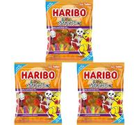 Haribo | Crazy Skeletties - Scheletri Pazzi in Vari Gusti Acidi e Strabilianti, Ideali per Feste e Halloween, 160 g (Confezione da 3)