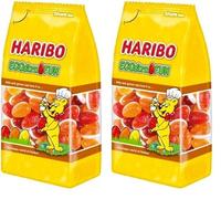 Haribo Eggstra Fun, Caramelle Gommose a Forma di Uovo e Ripiene di Vaniglia, Gusto Frutta, Ideale per Pasqua - 250 gr (Confezione da 2)