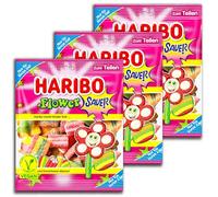 Haribo Flower Acido vegano, confezione da 3 pezzi da 160 g