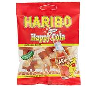 Haribo - Happy Cola, Caramelle Gommose al Gusto di Frutta e di Cola , 100 g - [confezione da 6]