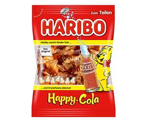 Haribo Happy Cola, Caramelle Gommose, Dolciumi, Bottigliette, 5 Sacchetti da 200g