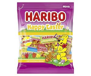 Haribo HAPPY EASTER, Caramelle Gommose Tema Pasqua, Gusto Frutta, Ideali per le Feste, 250g