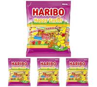 Haribo HAPPY EASTER, Caramelle Gommose Tema Pasqua, Gusto Frutta, Ideali per le Feste, 250g (Confezione da 4)
