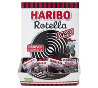 Haribo Maxi Rotella, Caramelle Gommose Incartate Singolarmente, Vegetariane, Gusto Liquirizia, Ideali Per Feste - 200 Pezzi Da 13gr [2600gr]