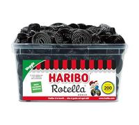 Haribo Maxi Rotelle, Caramelle Gommose, Vegetariane, Gusto Liquirizia, Ideali Per Feste E Dolci Momenti Di Relax - Circa 200 Pezzi [1818gr]