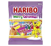 Haribo Merry Christmas | Caramelle Gommose al Gusto Frutta, 24 Mini Bustine a Tema Natale, Ideali come Regalo di Natale, 250gr