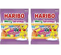 Haribo Merry Christmas | Caramelle Gommose al Gusto Frutta, 24 Mini Bustine a Tema Natale, Ideali come Regalo di Natale, 250gr (Confezione da 2)