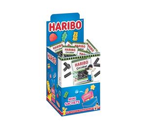 Haribo Mini Cocobat, Caramelle Gommose Ripiene, Gusto Liquirizia, Ideali Per Feste - 30 Bustine Da 40gr [1200gr]