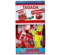 Haribo Mini Tagada in Dispenser da 30 bustine. Ideale per Feste di Compleanno, Party e Caramellate. Caramelle Incartate mini Tagada - 30 sacchetti da 30g