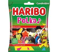 Haribo Polka, Caramelle Gommose, Gusto Frutta E Liquirizia, 265gr