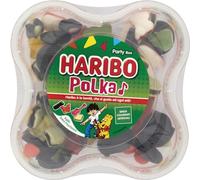 Haribo Polka Party Box, Caramelle Gommose, Gusto Frutta e Liquirizia, Ideali per Feste e Dolci Momenti di Relax - 500gr