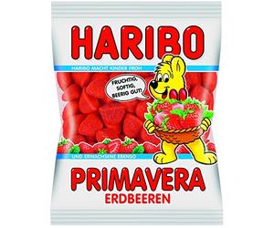 Haribo Primavera - Fragole, 8 confezioni da 200 g