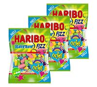 Haribo Rainbow Fizz, Orsetti, Caramelle Gommose alla Frutta, Acide, 3 Sacchetti
