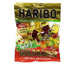 Haribo Saft Goldbären, Caramelle Gommose, Orsetti, alla Frutta, Sacchetto da 175g