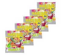 Haribo Saure Pommes, Caramelle Gommose alla Frutta, Acide, 5 Sacchetti da 200g