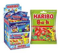 Haribo Starmix, Caramelle Gommose, Gusto Frutta, Ideale per feste - 30 bustine da 40Gr [1200gr] & Bruchi Caramelle Gommose Alla Frutta, A Forma Di Bruco Gusto, Senza Coloranti Artificiali