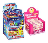 Haribo Starmix, Caramelle Gommose, Gusto Frutta, Ideale per feste - 30 bustine da 40Gr [1200gr] & Chamallows Girondo, Caramelle Marshmallows Incartate Singolarmente
