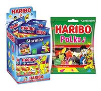 Haribo Starmix, Caramelle Gommose, Gusto Frutta, Ideale per feste - 30 bustine da 40Gr [1200gr] & Polka Assortimento di Caramelle, 175g