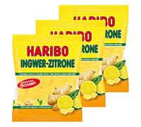 Haribo Zenzero-Limone, Caramelle Gommose alla Frutta, Bonbon, 3 Sacchetti da 175g