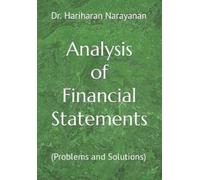 Hariharan Narayanan Analysis of Financial Statements (Tascabile)