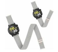Harikiri 2 Pezzi Compatibile con Coros Pace 4/3/Pace Pro, Cinturino Nylon Intrecciato Elastico con Chiusura Magnetica, Fascia a Sgancio Rapido per Caviglia e Polso per Coros Apex 2 Pro/Pro/4 42mm/46mm