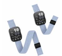 Harikiri 2 Pezzi Confezione Sportive Nylon per Caviglia Braccio Compatibili con Amazfit Bip 6/Bip 5 Sgancio Rapido per Garmin Venu 3/4 45mm Venu 2 Vivoactive 4 Forerunner 255/265 (lunghezza 22-38CM)
