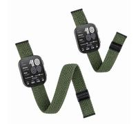 Harikiri 2 Pezzi Confezione Sportive Nylon per Caviglia Braccio Compatibili con Amazfit Bip 6/Bip 5 Sgancio Rapido per Garmin Venu 3/4 45mm Venu 2 Vivoactive 4 Forerunner 255/265 (lunghezza 22-38CM)