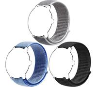 Harikiri 3 Pezzi 18mm Nylon Cinturini Compatibili con Garmin Venu 3S/2s/Vivoactive 4S/3S/Active S con Sistema a Sgancio Rapido per Huawei Watch GT 6/5 Pro, Fossil Women's Gen 6 42mm per Uomo e Donna