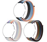 Harikiri 3 Pezzi 18mm Nylon Cinturini Compatibili con Garmin Venu 3S/2s/Vivoactive 4S/3S/Active S con Sistema a Sgancio Rapido per Huawei Watch GT 6/5 Pro, Fossil Women's Gen 6 42mm per Uomo e Donna