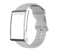 Harikiri Cinturino Silicone Compatibile con Amazfit Helio Strap con Custodia Protettiva Interamente Metallo Bracciale Resistente Sudore per Allenamenti Alta Intensità Resistente all'Usura Regolabile