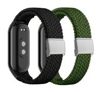 Harikiri Intrecciati Cinturino Compatibile per Xiaomi Mi Band 9/8,Cinturini Morbido Ricambio Nylon Elastico Sportivo per Xiaomi Mi Band 9/8,Donne e Uomini
