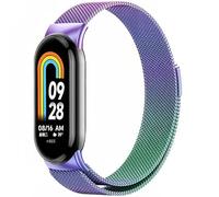 Harikiri Magnetici Cinturino Compatibile per Xiaomi Mi Band 9/8,Cinturini Ricambio Magnetico Metallo Acciaio Inossidabile per Xiaomi Mi Band 9/8,Donna e Uomo