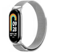 Harikiri Magnetici Cinturino Compatibile per Xiaomi Mi Band 9/8,Cinturini Ricambio Magnetico Metallo Acciaio Inossidabile per Xiaomi Mi Band 9/8,Donna e Uomo