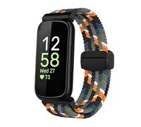 Harikiri Nylon Intrecciato Compatibile con Fitbit Inspire 3/2/1, Cinturino Sportivo di Ricambio Elastico Traspirante Regolabile, Design con Fibbia Magnetica, per Donna e Uomo