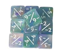 Harilla 10 Pezzi Dadi Contatore a Sei Facce Set D6 Matematici E Sussidi Didattici Realizzati in Acrilico Adatto per Lezioni di Matematica E Giochi, Viola Rosso