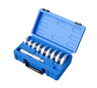 Harilla 10 Pezzi Kit Pressa Boccole Cuscinetti Manicotto Estrattore Sleeve Alluminio Strumenti Assemblaggio Smontaggio Adatto a Officina Veicoli, 10 Pezzi