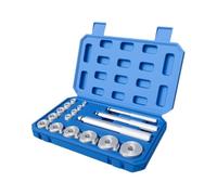 Harilla 10 Pezzi Kit Pressa Boccole Cuscinetti Manicotto Estrattore Sleeve Alluminio Strumenti Assemblaggio Smontaggio Adatto a Officina Veicoli, 17 Pezzi