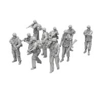 Harilla 10 Pezzi Miniature Figurine Soldatini Modelli Figure Miniature Personaggi da Tavolo in Resina Pronte con Finiture Personalizzate Adatti per, 1/35 5 CM